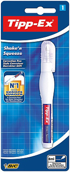 BIC Корректирующая ручка Tipp-Ex Shake'n Squeeze 8мл