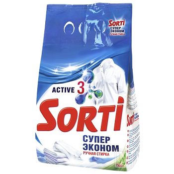Sorti супер эконом стиральный порошок 1,5 кг
