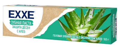 Exxe зубная паста защита дёсен с алоэ 100 гр