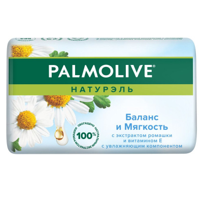 Palmolive натурэль мыло баланс и мягкость с экстрактом ромашки и витамином е 90 г Уценка