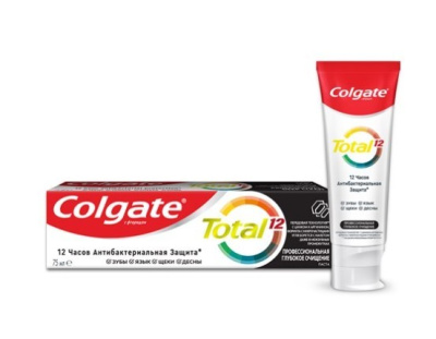 Colgate зубная паста Total Глубокая чистка Уголь 80г
