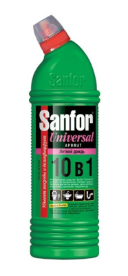 Sanfor Universal  средство для чистки и дезинфекции 10в1 Летний дождь 1л