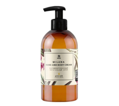 GraSS парфюмированный питательный крем milana and body green 300мл Уценка