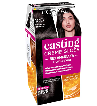 L'Oreal Paris Casting Creme Gloss краска уход для волос 100 чёрная ваниль