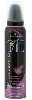 Taft Power Пена для волос мегафиксации Нежность кашемира (чёрный) 150 мл