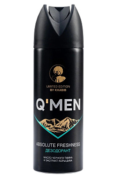 Q'men дезодорант мужской абсолютная свежесть, 200 мл