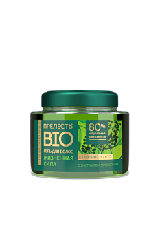 Прелесть био гель для укладки волос с экстрактом зелёного чая сильная фиксация 250 мл