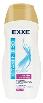 EXXE бальзам ополаскиватель vitamin pro объём и сияние 400 мл