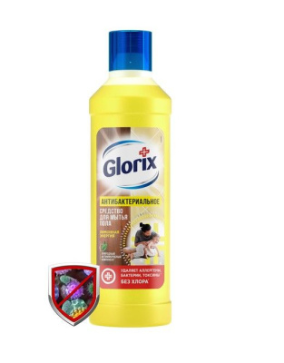 Glorix чистящее средство для пола лимонная энергия 1 л