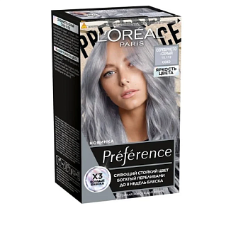 L`oreal Preference краска для волос 10.112 серебристо серый сохо