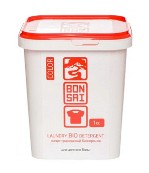 Bonsai суперконцентрированный бесфосфатный cтиральный порошок для цветного белья color bonsai 1 кг