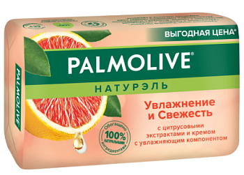 Palmolive мыло увлажнение и свежесть с цитрусовыми экстрактами и кремом 150г