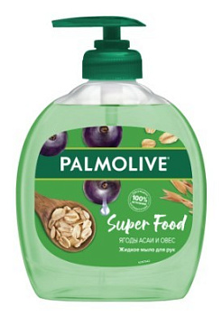 Palmolive жидкое мыло Super food Ягоды асаи и овес 300мл