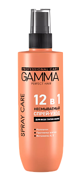Свобода спрей уход gamma perfect hair несмываемый для волос 12 в 1 190мл