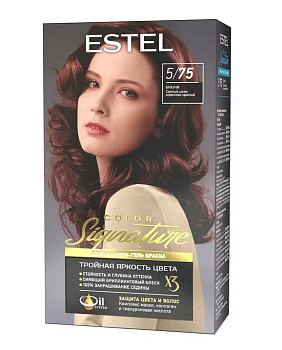 Estel крем-гель краска для волос Color Signature Брауни 5/75