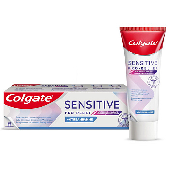 Colgate зубная паста sensitive pro relief отбеливание 75 мл Уценка
