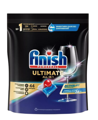 Finish капсулы для посудомоечный машин ultimate all in 1 44 шт
