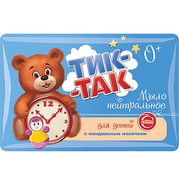 Тик-Так мыло детское 0+ с миндальным молочком 90г