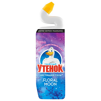 Туалетный Утенок гель чистящий для унитазов floral moon 800 мл