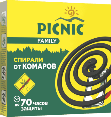 Picnic средство инсектицидное антикомариная спираль 10 шт