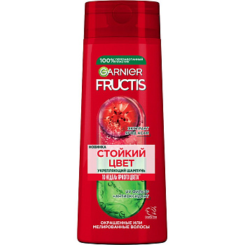 Fructis укрепляющий шампунь для волос годжи стойкий цвет для окрашенных или мелированных волос 400 мл