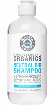 Planeta Organica шампунь для волос Увлажняющий PURE 400мл