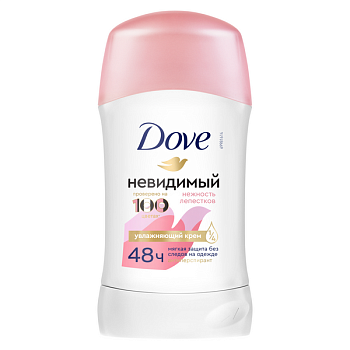 Dove дезодорант стик невидимый нежность лепестков 40 мл