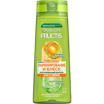 Garnier Fructis шампунь ламинирование и блеск 250 мл