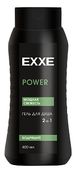 Exxe men гель для душа 2 в1 бодрящий power 400 мл