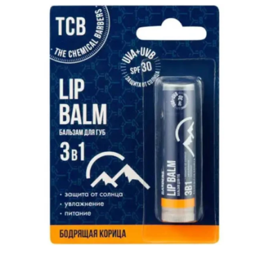 The Chemical Barbers бальзам для губ 3 в1 бодрящая корица 5 мг