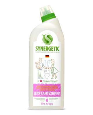 Synergetic средство для мытья сантехники кислотное биоразлагаемое 1л