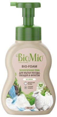 BioMio пена для мытья посуды без запаха Bio-foam 350мл