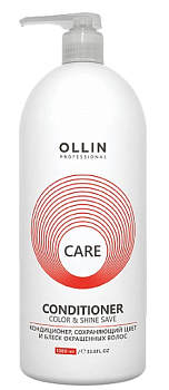 OLLIN CARE кондиционер сохраняющий цвет и блеск окрашенных волос 1000мл