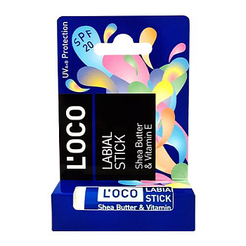 L’oco бальзам для губ labial stick масло ши & витамин e 5,1 г