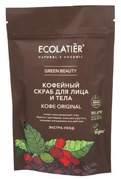 Ecolatier скраб для лица и тела кофе original 150 г