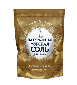 Greenfield натуральная морская соль для ванн ваниль 1100 г