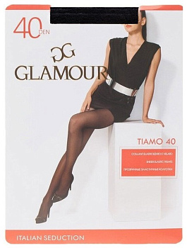 Glamour колготки Tiamo 40 den nero размер 5