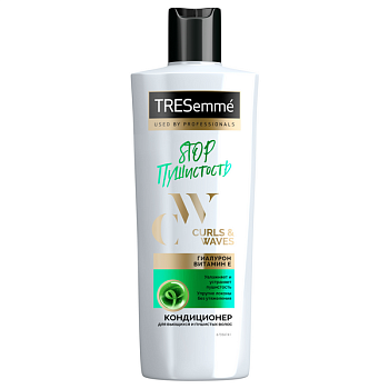 TRESemmé stop пушистость кондиционер для кудрявых и пушистых волос curls and waves увлажняет без утяжеления 360 мл