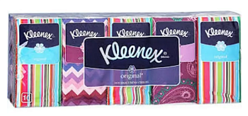 Kleenex носовые платки original 1шт  спайка 10уп по 10шт