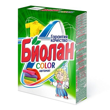 Биолан автомат стиральный порошок колор 350 гр
