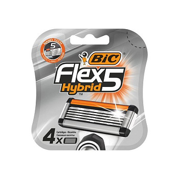 BIC FLEX 5 HYBRID Кассеты (4 шт)