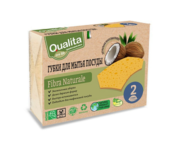 Qualita губки кухонные Fibra Naturale Eco life 2шт