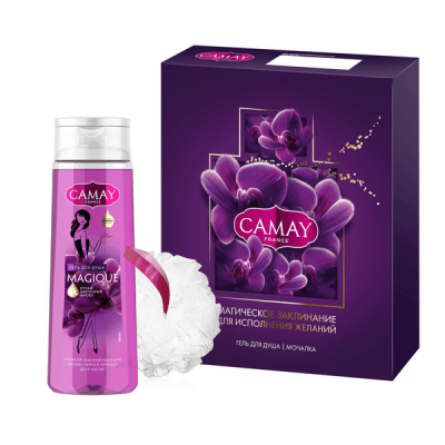 ПН Camay гель для душа 250 мл мочалка шар для тела