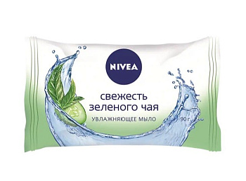 NIVEA мыло уход свежесть зеленого чая 90гр new
