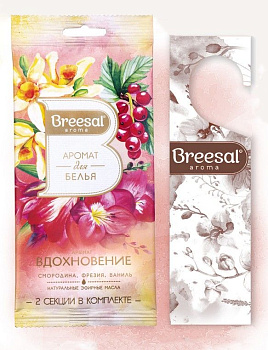 Breesal декоративный ароматизатор арома арт вдохновение аромат для белья 2 секции