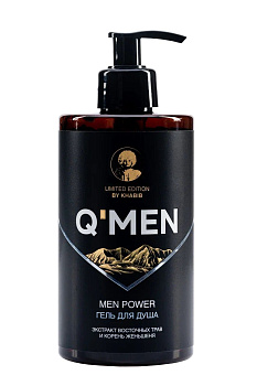 Q’men гель для душа мужской men power, 410 мл