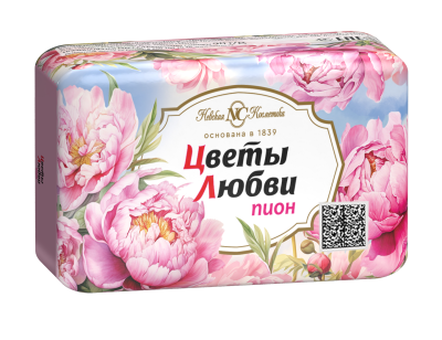 Невская Косметика туалетное мыло цветы любви пион 90 г