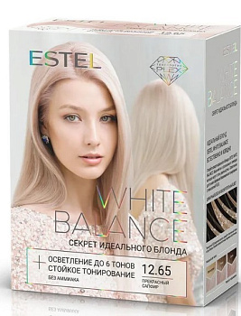 Estel white balance набор секрет идеального блонда тон 12.65 прекрасный сапфир Уценка