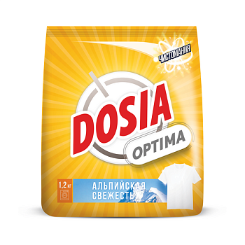 Dosia Optima стиральный порошок автомат альпийская свежесть 1,2 кг