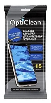 Opti Clean №15 влажные салфетки для мобильных телефонов